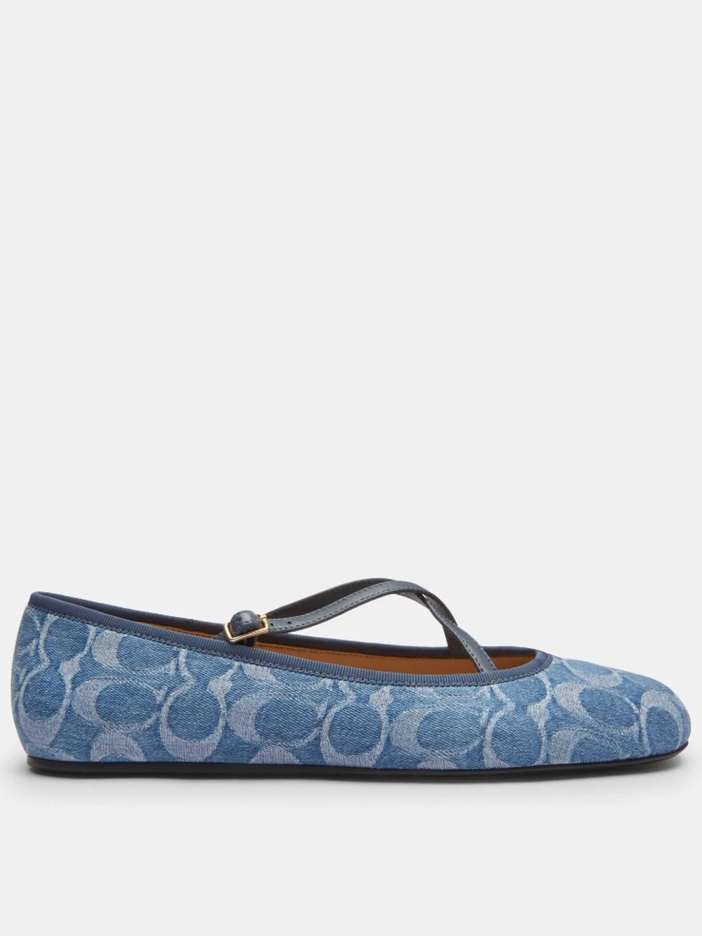 Coach Outlet Phoebe Ballet Flat In Signature Denim